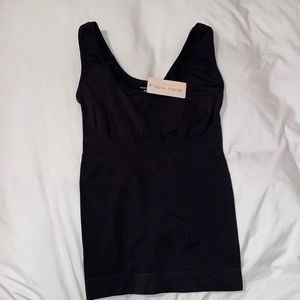 Nearly nude shape wear tank top cami black